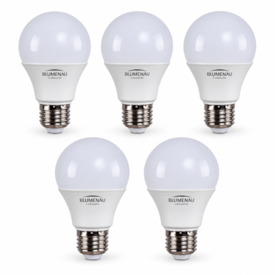 Kit 5 Lâmpadas LED Blumenau A60 9W 6500K E27