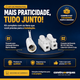 Kit Lampada + Tomada