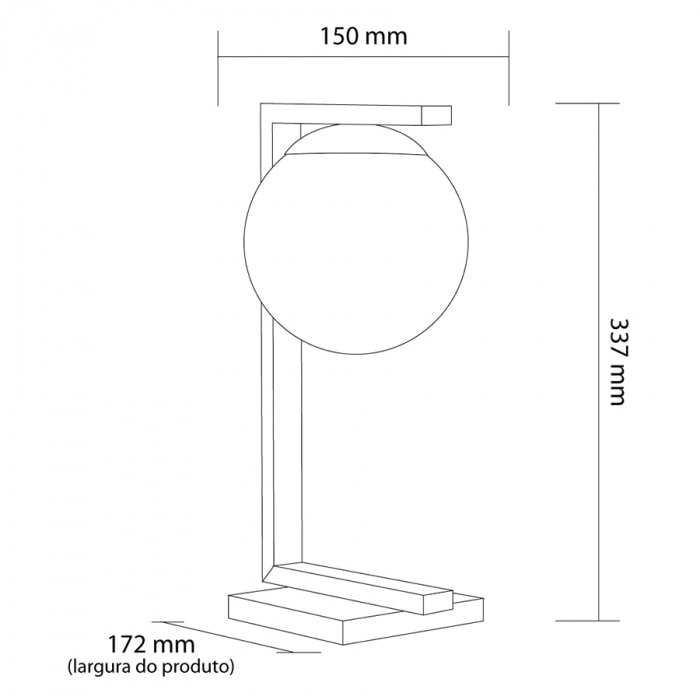 Abajur Startec Havana Preto - 116000000