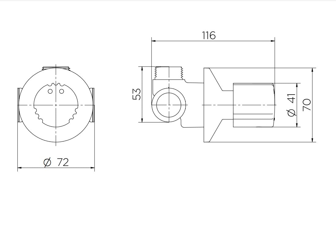 Acabamento Misturador Monocomando de Parede PressMatic Docol Cromado - 00000906