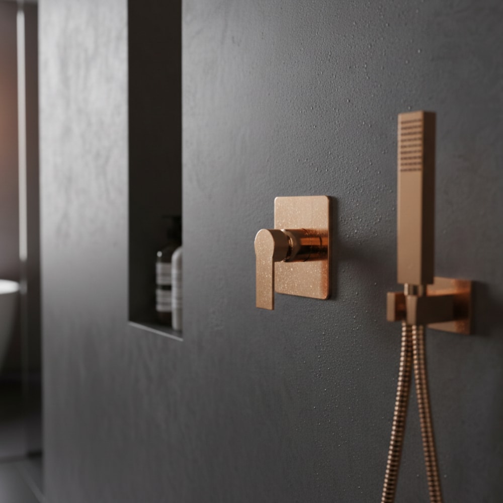 Acabamento Monocomando Dax Mendoza para Chuveiro Rose Gold - DAX-4994-MZ-RG