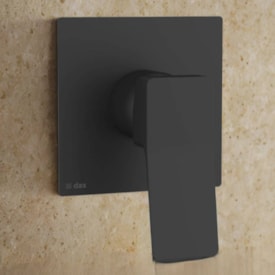 Acabamento Monocomando Dax Tamisa para Chuveiro Base Deca Black - DAX-4994-TM-BL