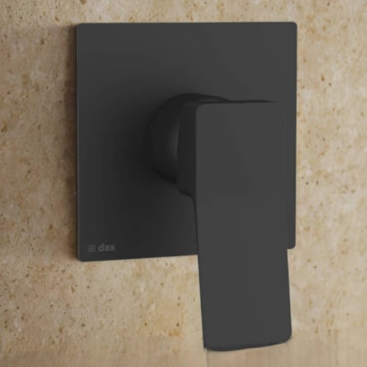 Acabamento Monocomando Dax Tamisa para Chuveiro Base Deca Black - DAX-4994-TM-BL