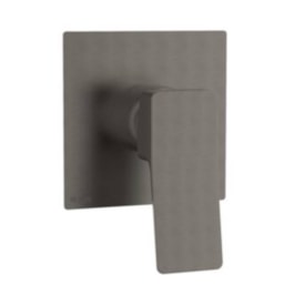 Acabamento Monocomando Dax Tamisa para Chuveiro Base Deca Cinza - DAX-4994-TM-GR