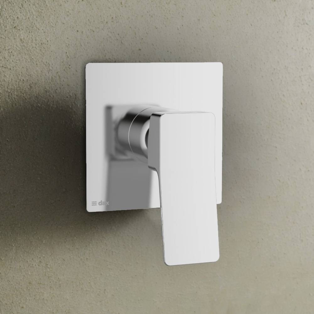 Acabamento Monocomando Dax Tamisa para Chuveiro Base Deca Cromado - DAX-4994-TM-CR