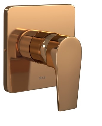 Acabamento Monocomando Deca Level Alta e Baixa Pressão Para Chuveiro Red Gold - 4993.GL26.CHU.RD