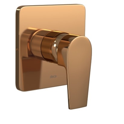 Acabamento Monocomando Deca Level Alta e Baixa Pressão Para Chuveiro Red Gold - 4993.GL26.CHU.RD