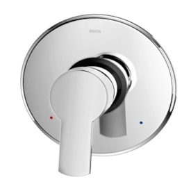 Acabamento Monocomando Docol Chess / Gali Base Deca para Chuveiro e Ducha Higiênica Cromado - 00962006