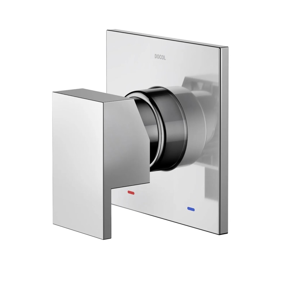 Acabamento Monocomando para Chuveiro Docol New Edge Cromado - 90009260006