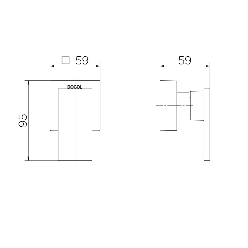 Acabamento para Registro 3/4 Docol New Edge Base Deca Níquel Escovado - 90009258044
