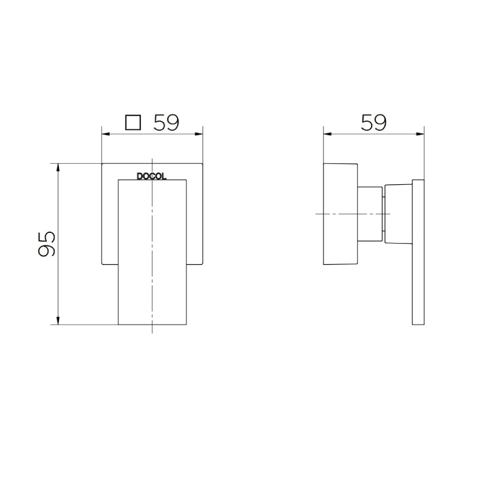 Acabamento para Registro 3/4 Docol New Edge Base Docol Níquel Escovado - 90009257044