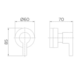 Acabamento para Registro Base Deca 1/2