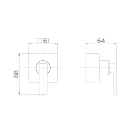 Acabamento para Registro Base Deca 1/2' 3/4' e 1