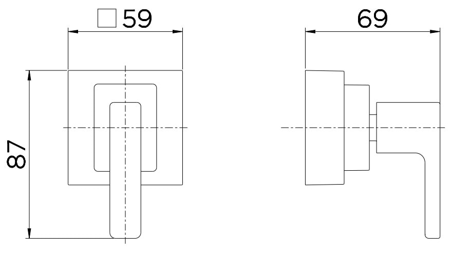 Acabamento para Registro Base Deca 3/4