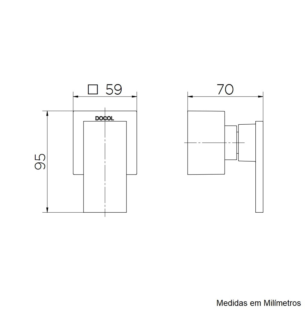 Acabamento para registro base Deca 3/4