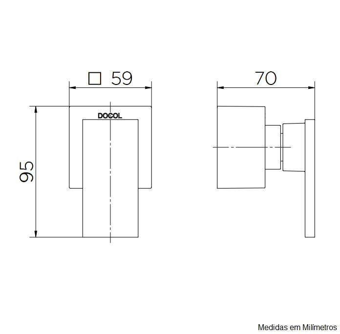 Acabamento para registro base Deca 3/4