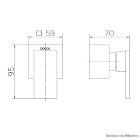 Acabamento para registro base Deca 3/4