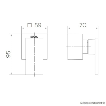 Acabamento para registro base Deca 3/4