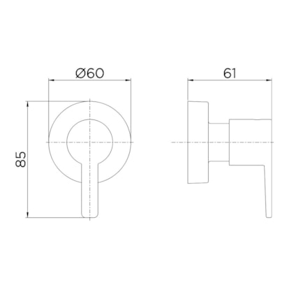 Acabamento para Registro Base Docol 1/2