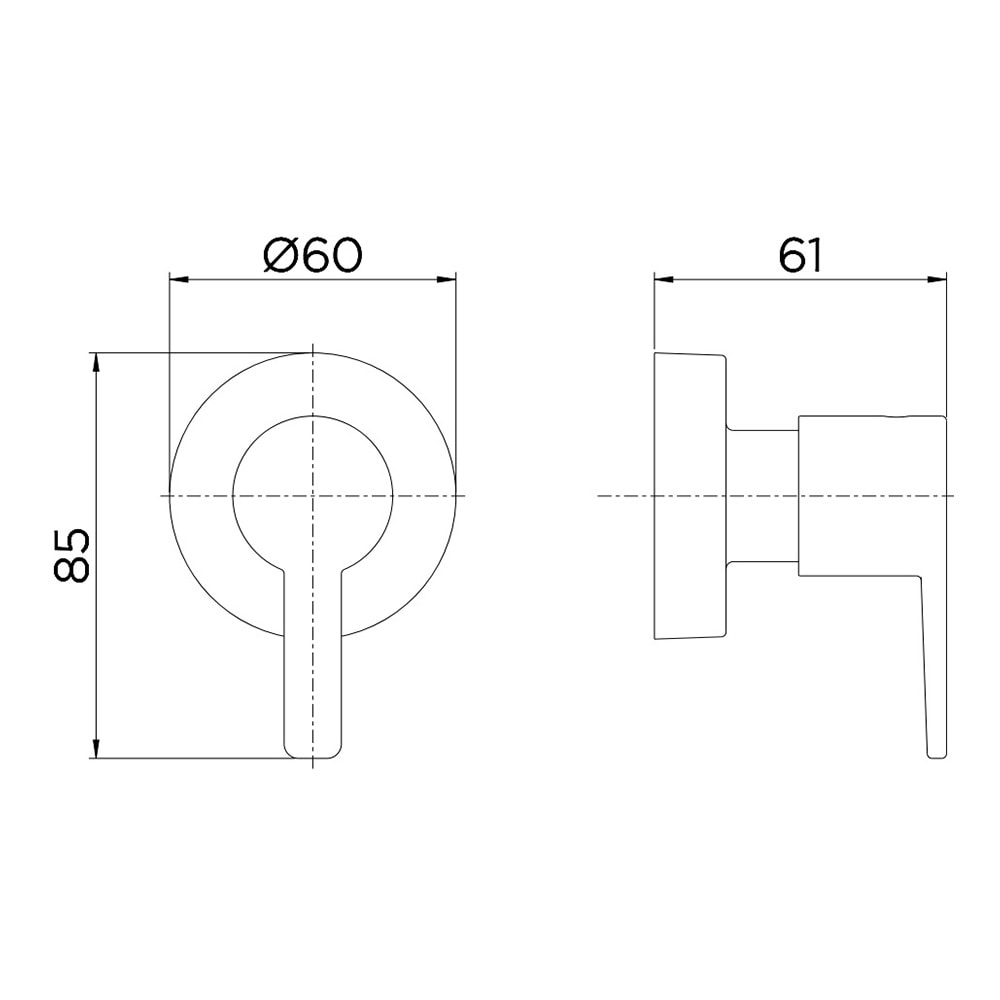 Acabamento para Registro Base Docol 1/2