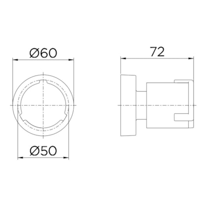 Acabamento para Registro Base Docol 1/2