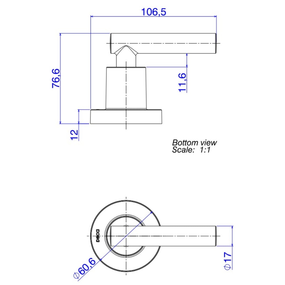 Acabamento para Registro de Gaveta Deca Beta Cromado - 4900.C109.PQ
