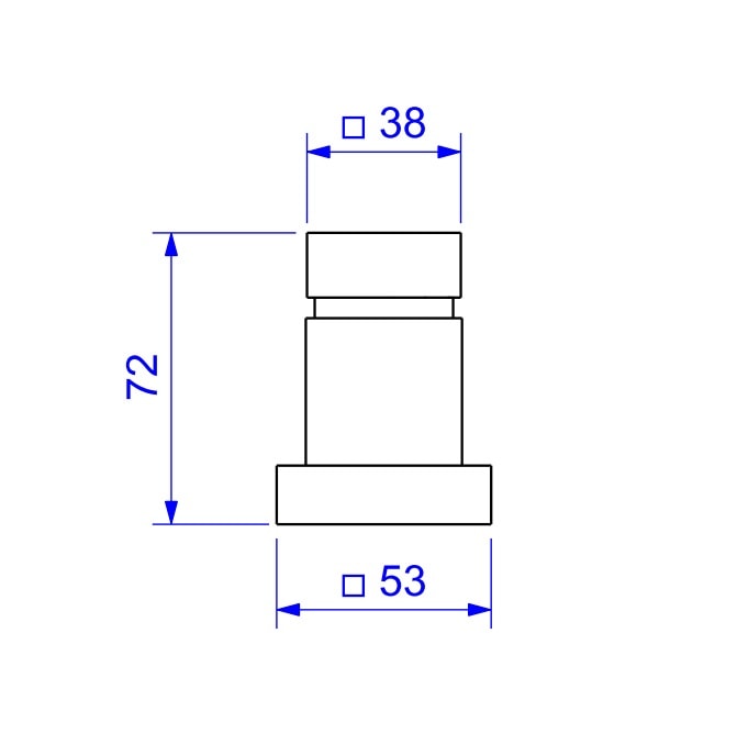 Acabamento para Registro de Pressão Deca Cubo 1/2