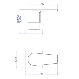 Acabamento para Registro de Pressão Deca Level Black Matte - 4916.BL26.PQ.MT
