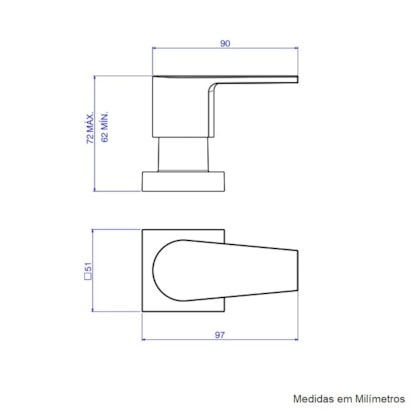 Acabamento para Registro Deca Level de Pressão 1/2