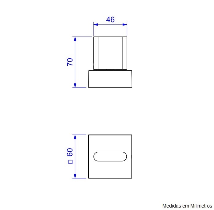 Acabamento para Registro Deca Polo de Pressão 1/2