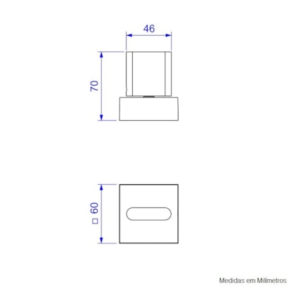 Acabamento para Registro Deca Polo de Pressão 1/2