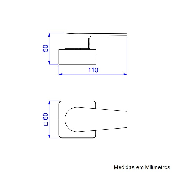 Acabamento para Registro Gaveta Deca Level 1/2
