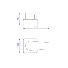 Acabamento para Registro Gaveta Deca Level 1/2