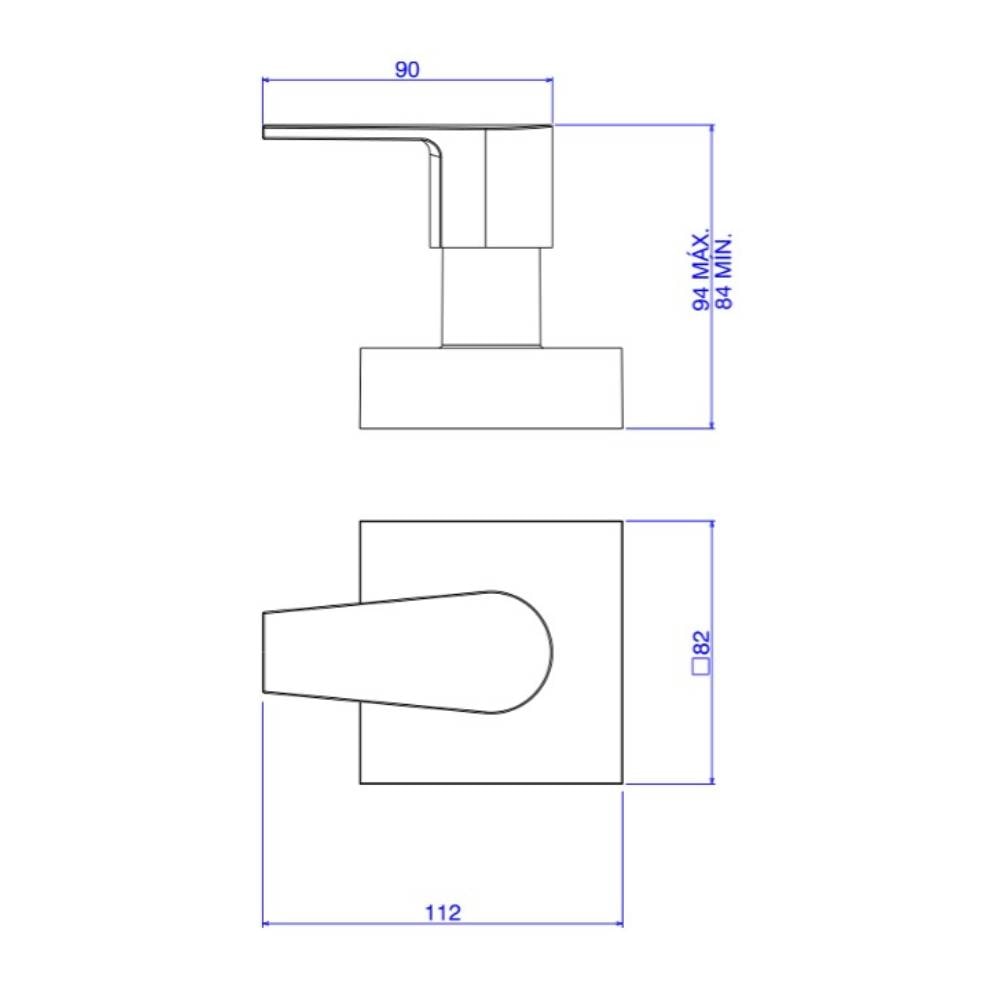 Acabamento para Registro Gaveta Deca Level Gold - 4900.BL26.GD.MT