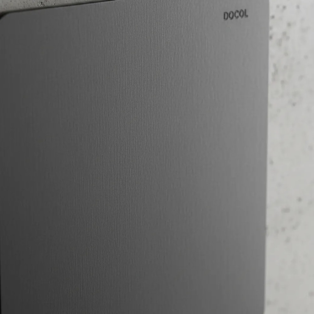 Acabamento Para Válvula De Descarga Docol Flat Grafite Escovado - 931770