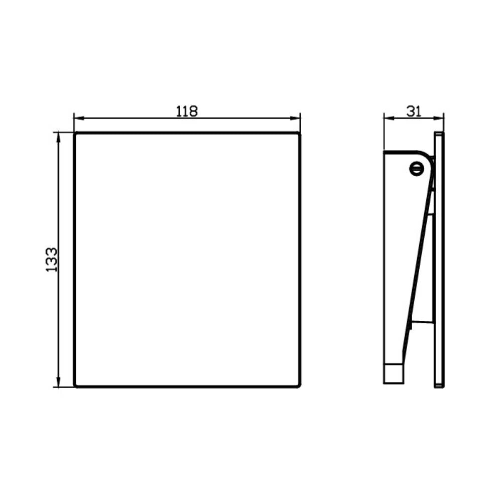 Acabamento Válvula de Descarga Dax Black - DAX-4950-BL