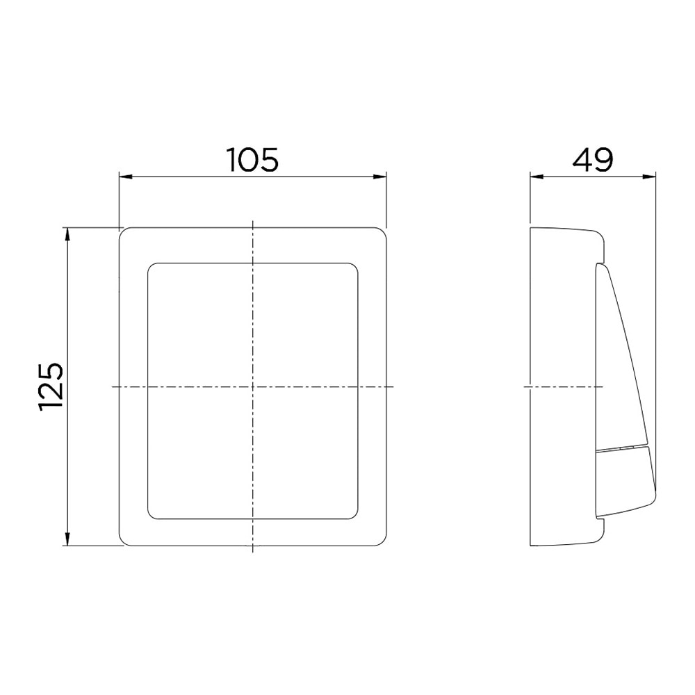 Acabamento Válvula de Descarga Docol Square Salvágua Cromado - 00449506