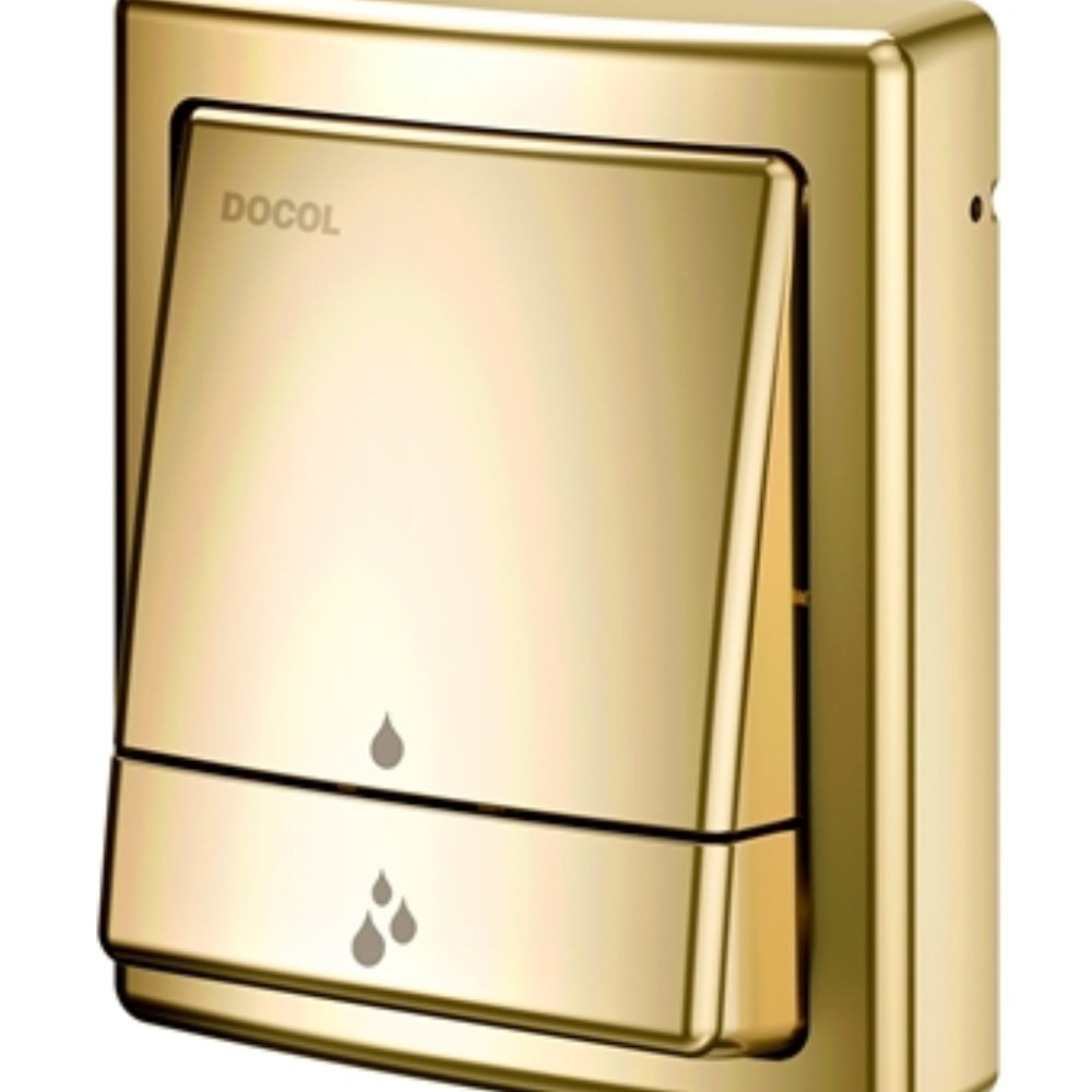 Acabamento Válvula de Descarga Docol Square Salvagua Ouro Polido - 449543