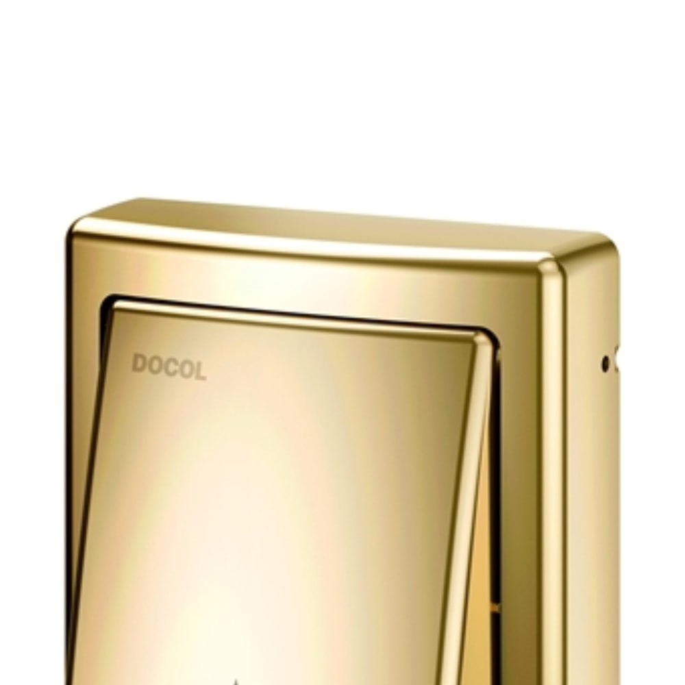 Acabamento Válvula de Descarga Docol Square Salvagua Ouro Polido - 449543