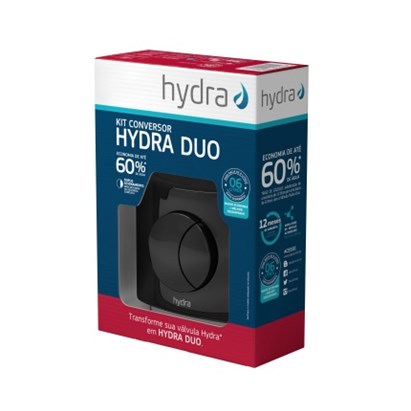 Acabamento Válvula de Descarga Hydra Duo com Conversor Hydra Max 1 1/2