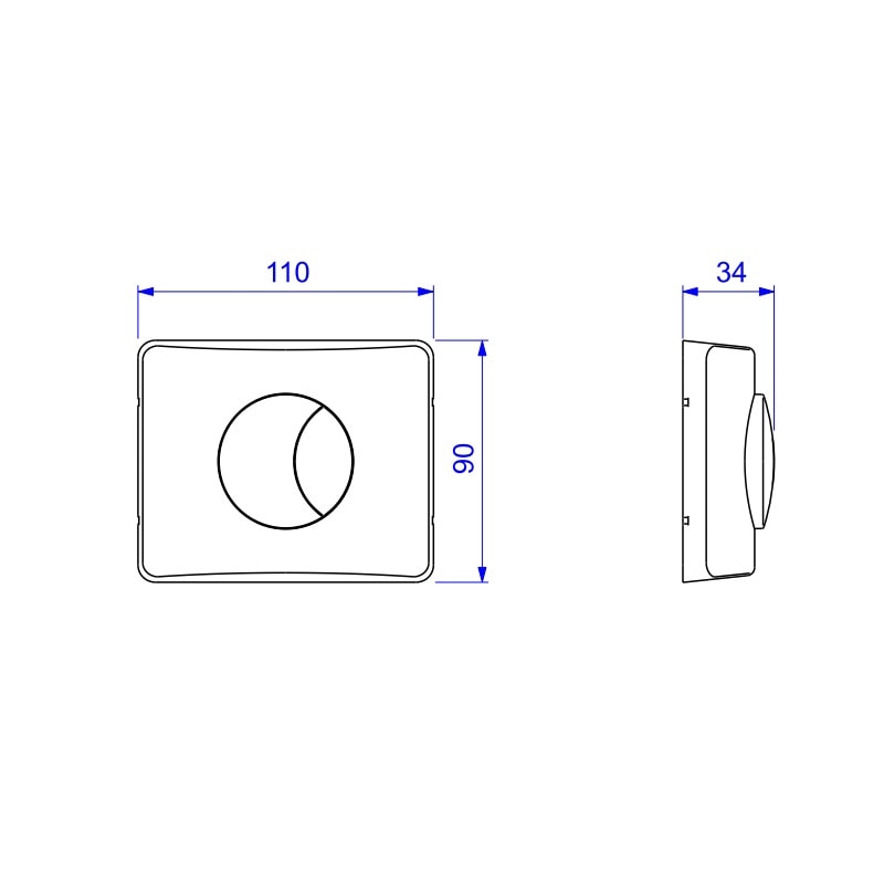 Acabamento Válvula de Descarga Hydra Duo com Conversor Hydra Max 1 1/2