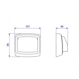 Acabamento Válvula de Descarga Hydra Max Deca Branco - 4900.E.MAX.BR
