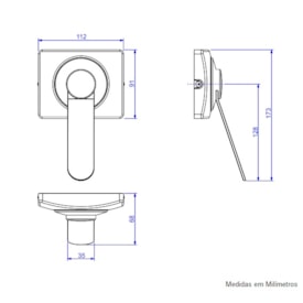 Acabamento Válvula de Descarga Kit Conversor Hydra Max para Hydra conforto Cromado - 4916.C.112.CONF