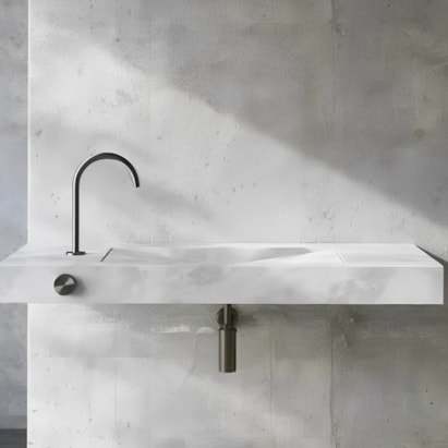 Acionamento Torneira Mesa Redondo Docol Mix&Match Grafite Escovado - 90009171070