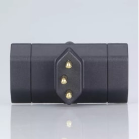 Adaptador de Tomada Margirius 2P+T 10A Preto - 15621