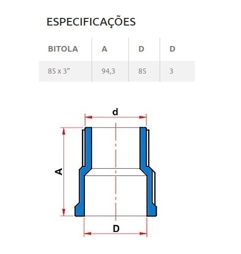 Adaptador Soldável PVC Tigre 85MM - 22000853
