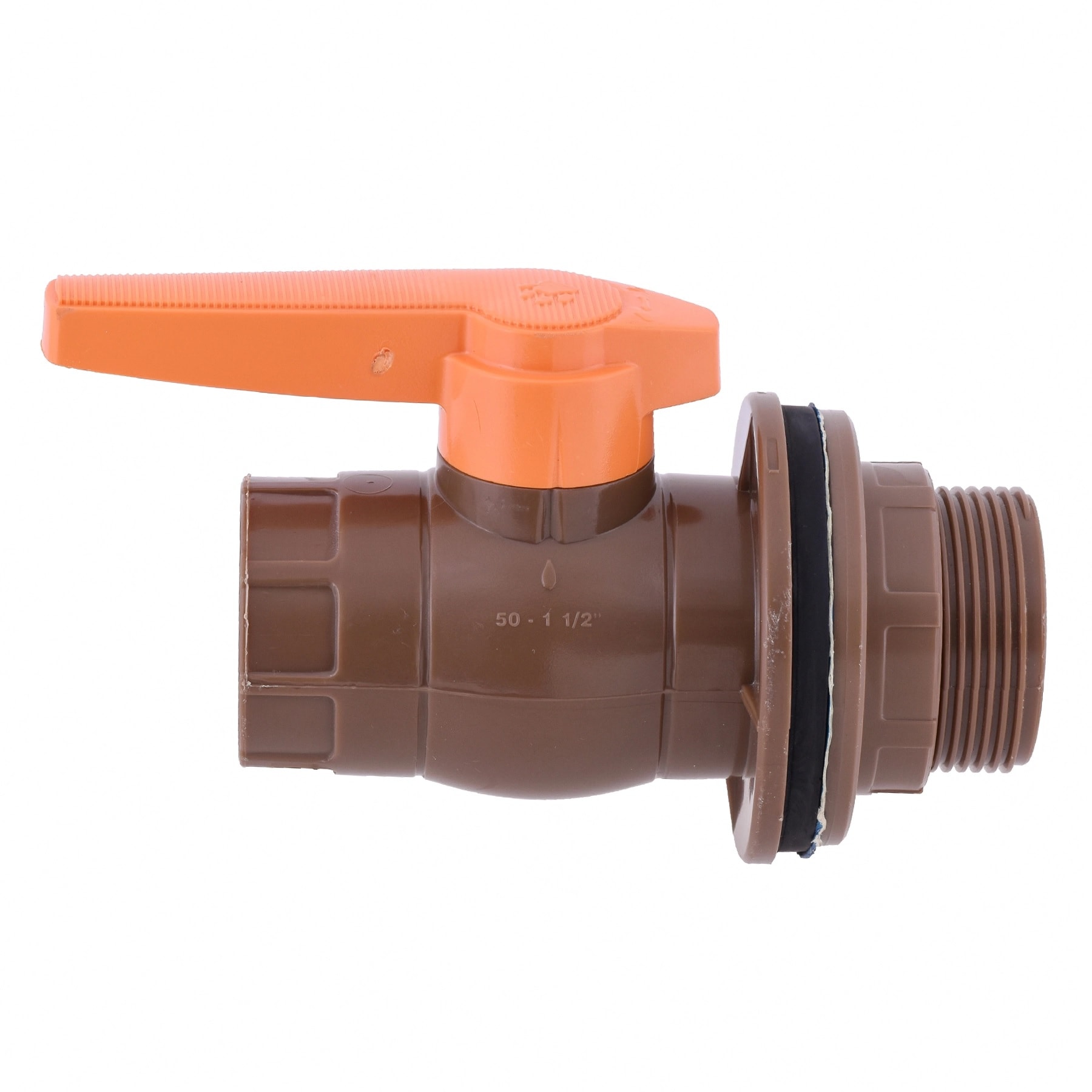 Adaptador Soldável PVC Tigre para Caixa d'Água com Registro 50mm 1.1/2