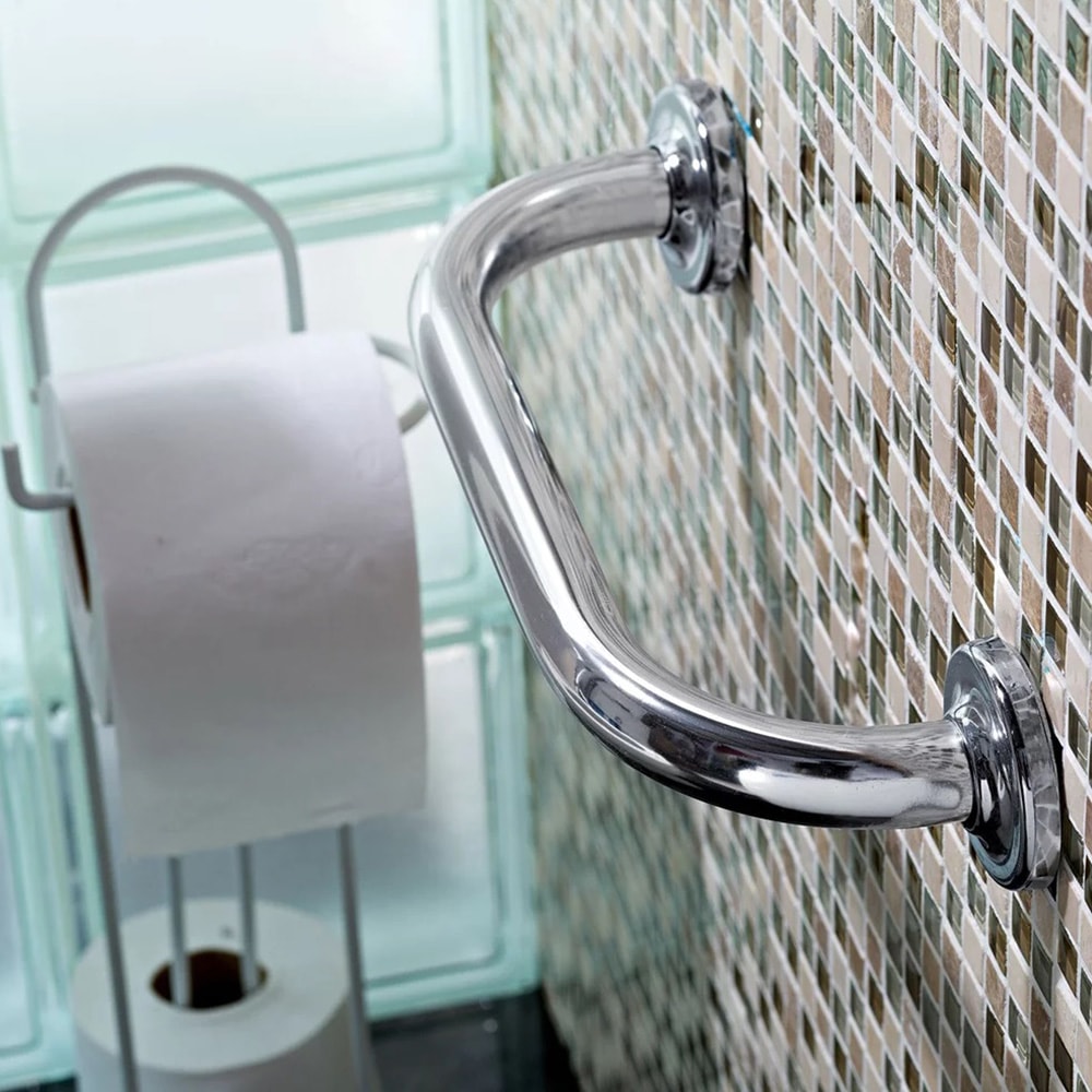 Alça de Apoio 30cm Reta Sicmol Alumínio Cromado - 1474