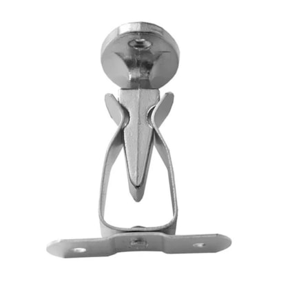 Aliança Fixador para Porta de Rodapé Cromado 86151/1