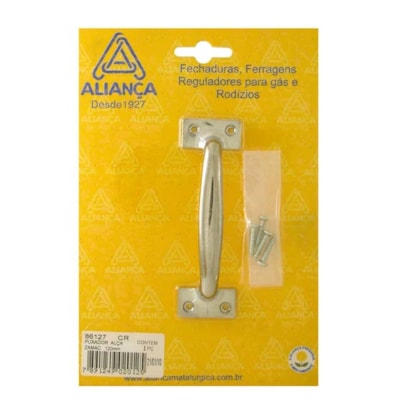 Aliança Puxador Alça Cromado 1 Peça 86127/120